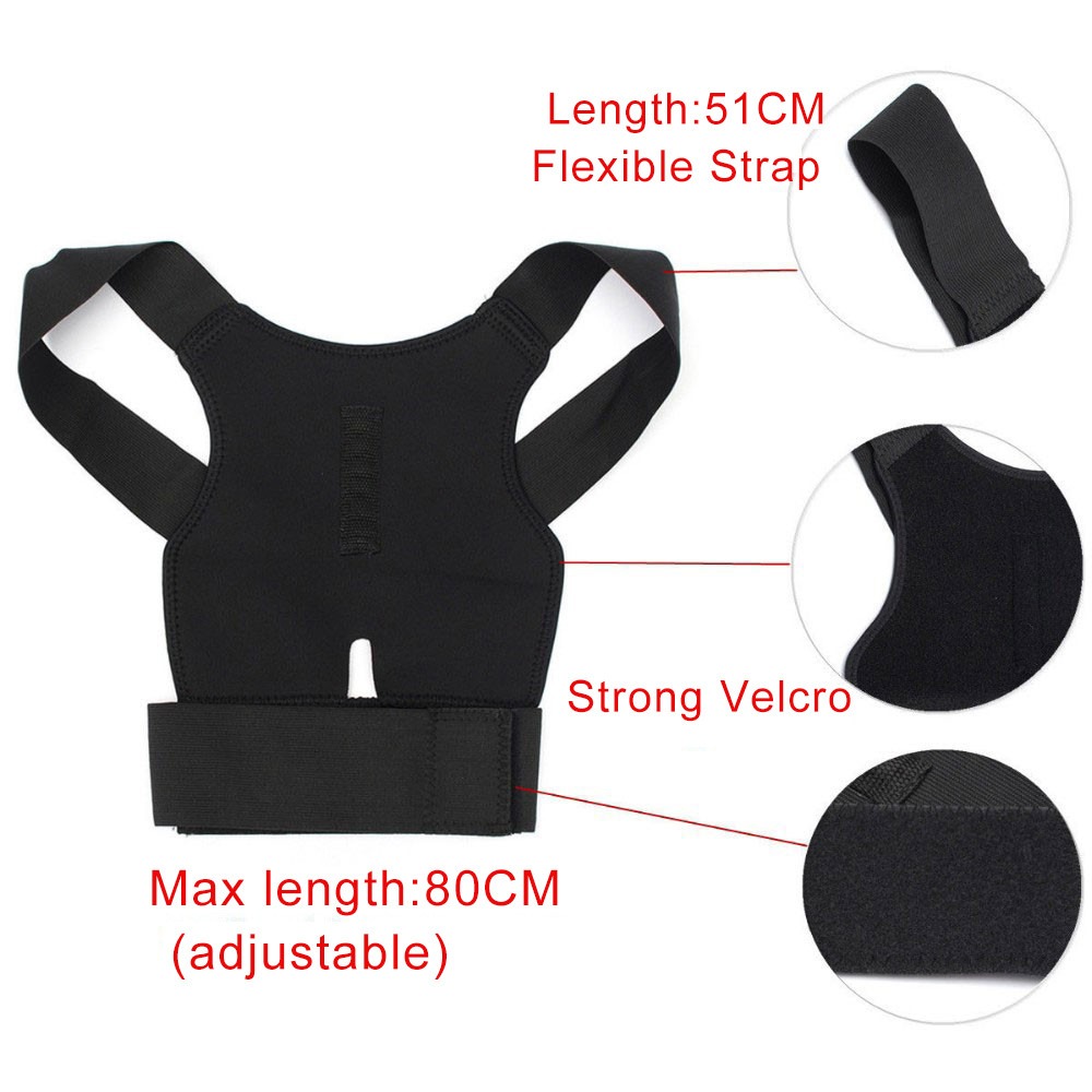 Adjustable Corset Back Lumbar Shoulder Corrector Braces Price in ...