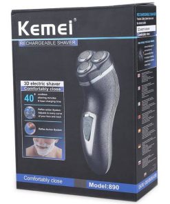 kemei-km-890-rechargeable-electric-razor-trimmer-replaceable
