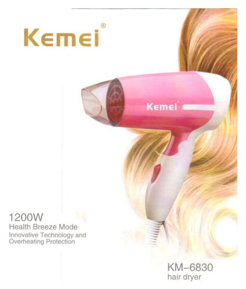 Kemei 1200W Hair Dryer Foldable KM-6830 Price in Pakistan - Inam.pk