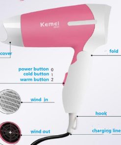 kemei-1200w-hair-dryer-foldable-km-6830