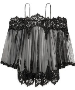 Crochet Lace Nightgown Lingerie Sleep Wear