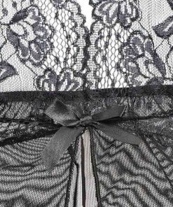 Women Night Dress Sexy Lingerie V-Neck with G-String