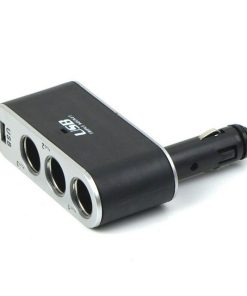 Universal 3 Way USB Socket Car Power Adapter Splitter Portable Charger