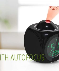 Multi Function LCD Talking Projection Alarm Clock Time and Temperature Display