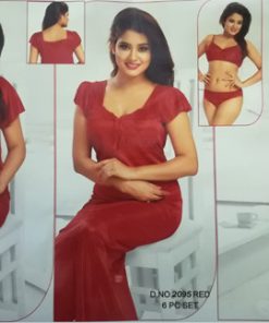 6 Pieces Night Wear – 2095 Red
