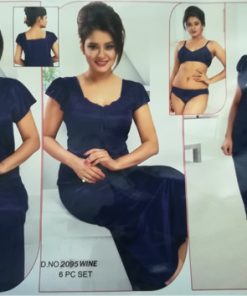 6 Pieces Night Wear – 2095 Wine