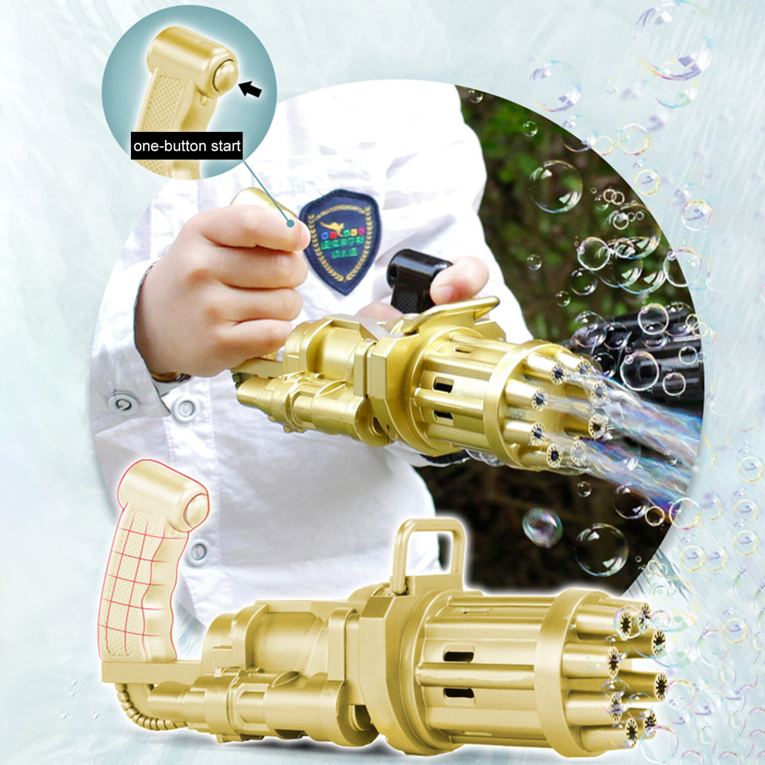 Electric Bubble Machine Gun