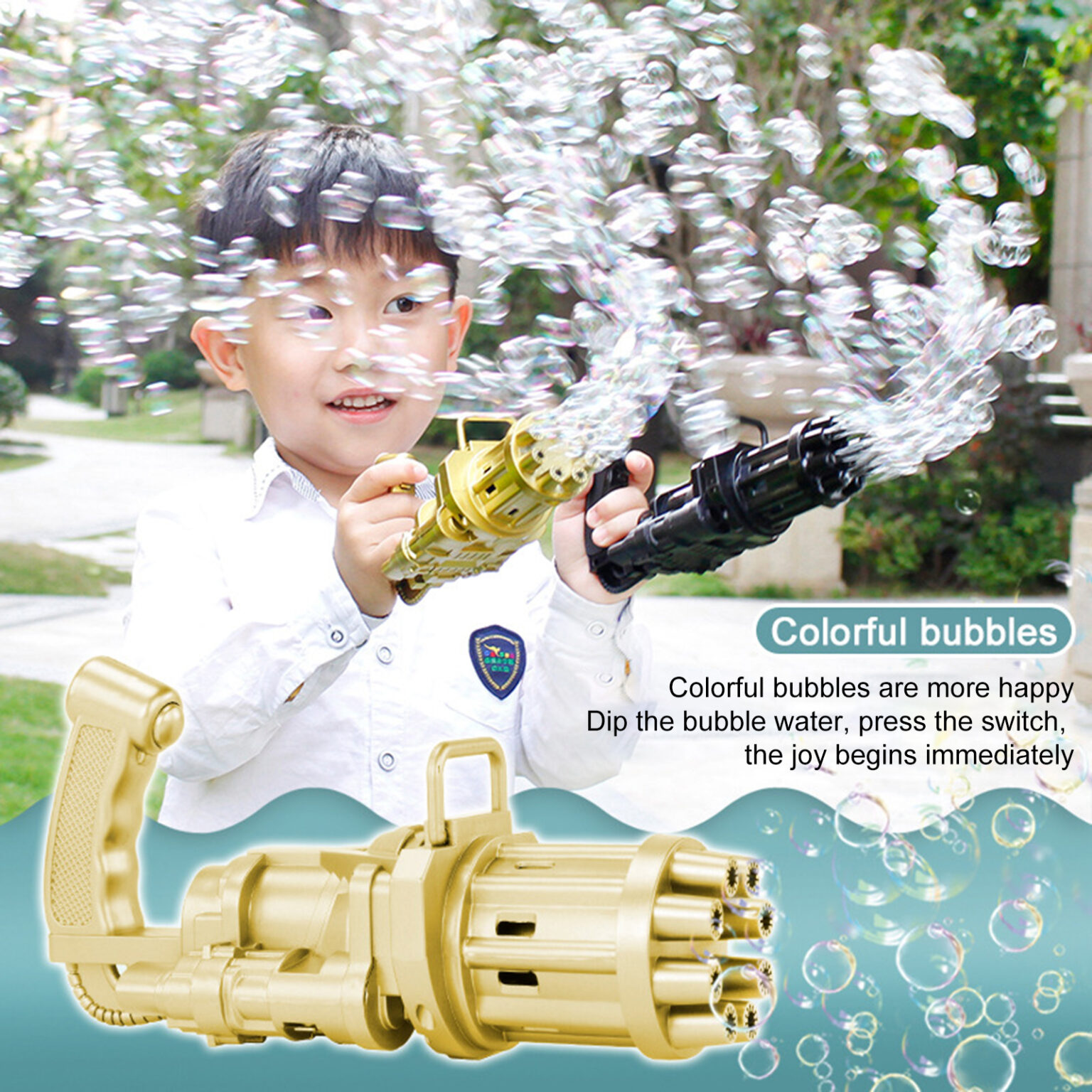 Electric Bubble Machine Gun Colors
