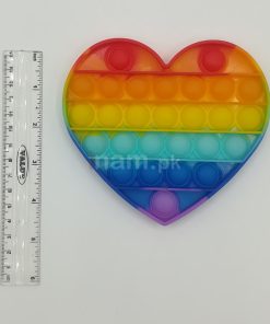 Heart Shape Pop It Fidget Size