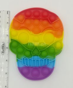 Skull Halloween Shape Pop It Fidget Size