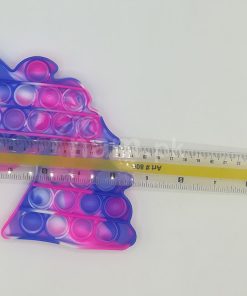 Unicorn Shape Pop It Toy Size