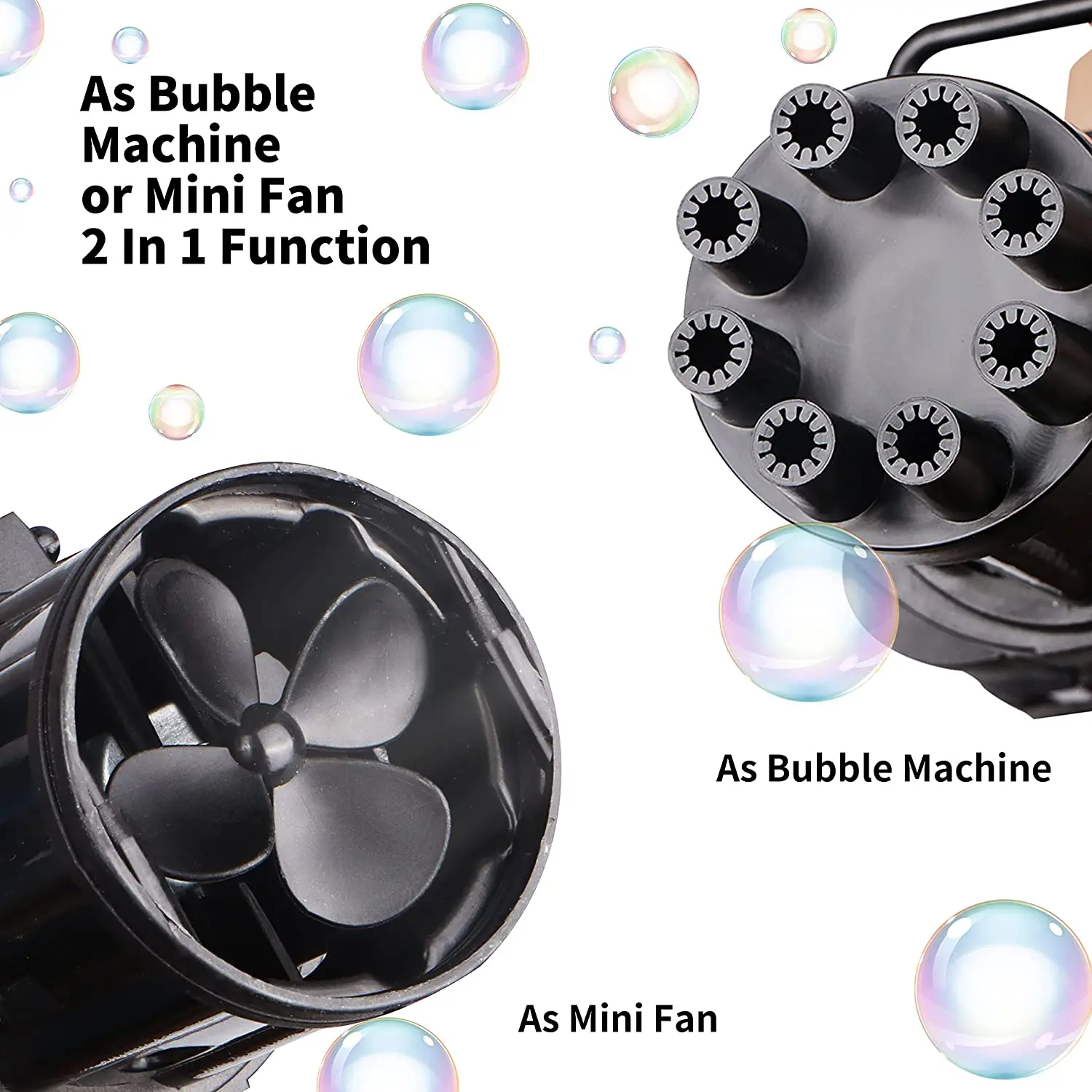 2 in 1 Bubble Gun