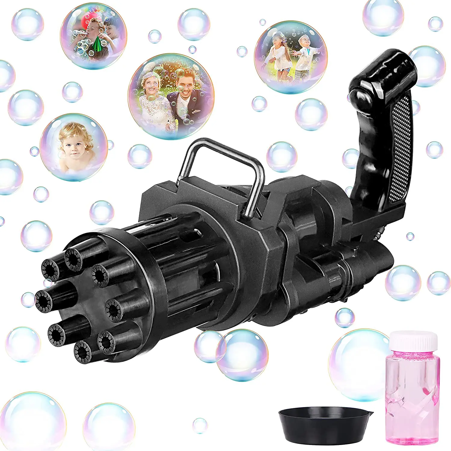 8 Hole Electric Bulbulay Bubble Machine Gun