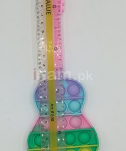 Guitar Shape Pop It Fidget Toy Size
