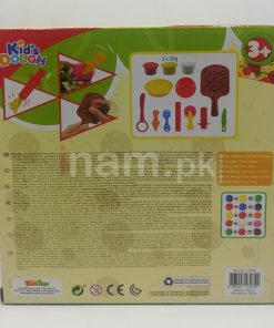 Kid's Dough Pizza Making Clay Set Box Back