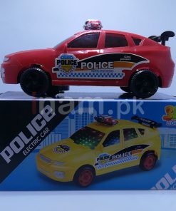 3D Light City Police Electric Car Toy Box