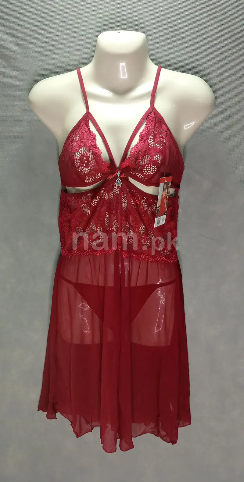 Net Cotton Short Nighty For Women Mehrun