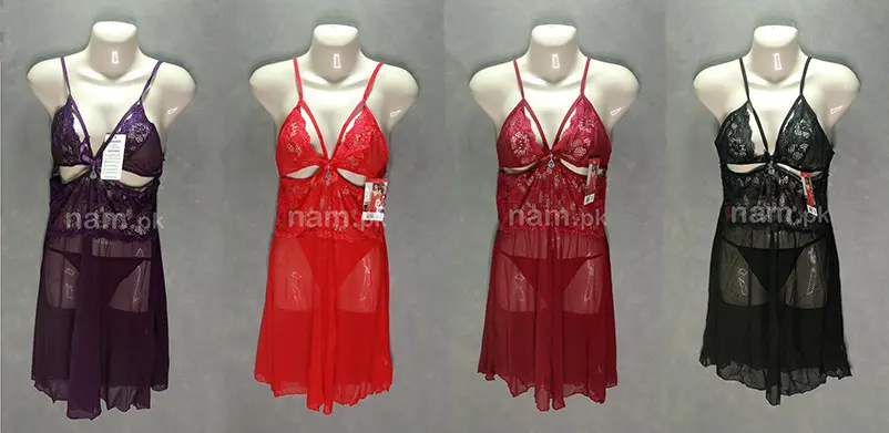 Net Cotton Short Nighty For Women - NIT8795