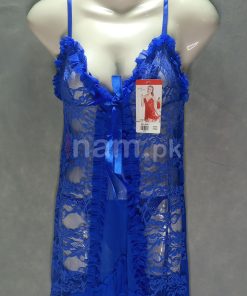 Strappy Lace Nightdress Blue