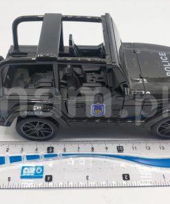 Off-Road Diecast Police Jeep Toy Size