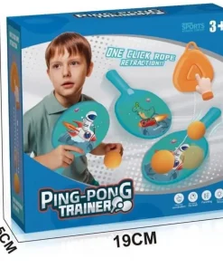 Kids Ping Pong Trainer with Retractable Ball Size
