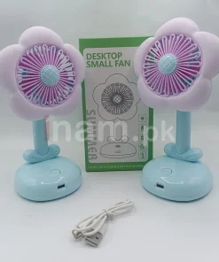 Rechargeable 2 in 1 Portable Small Fan with Light (1)