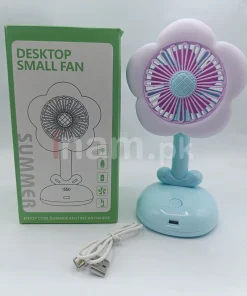 Rechargeable 2 in 1 Portable Small Fan with Light (2)