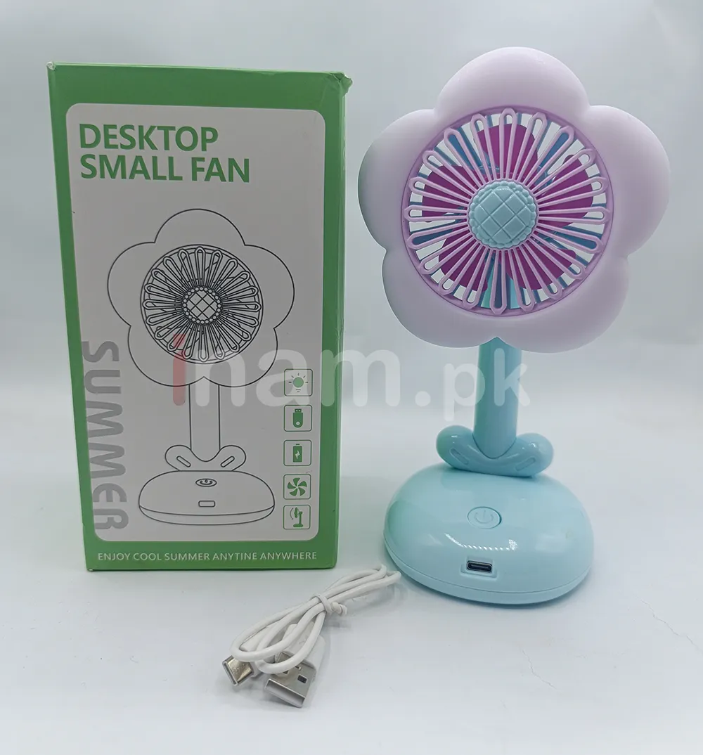 Rechargeable 2 in 1 Portable Small Fan with Light (2)