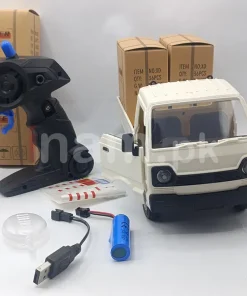 Rechargeable Remote Control Suzuki Ravi Pickup Truck with Smoke, Lights & Sounds - with Cargo Boxes