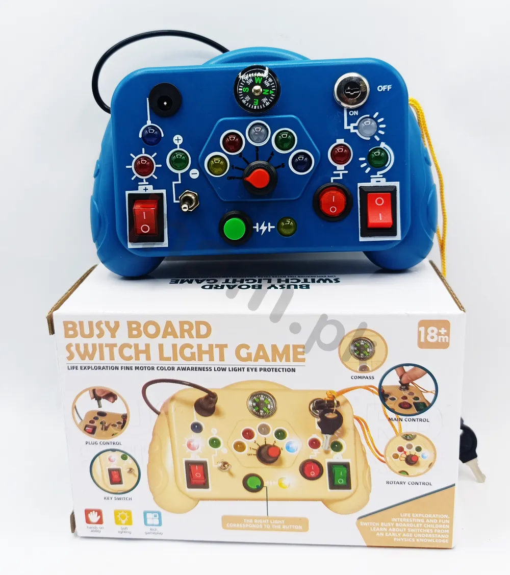 Busy Board Switch Light Game Montessori Sensory Learning Toy