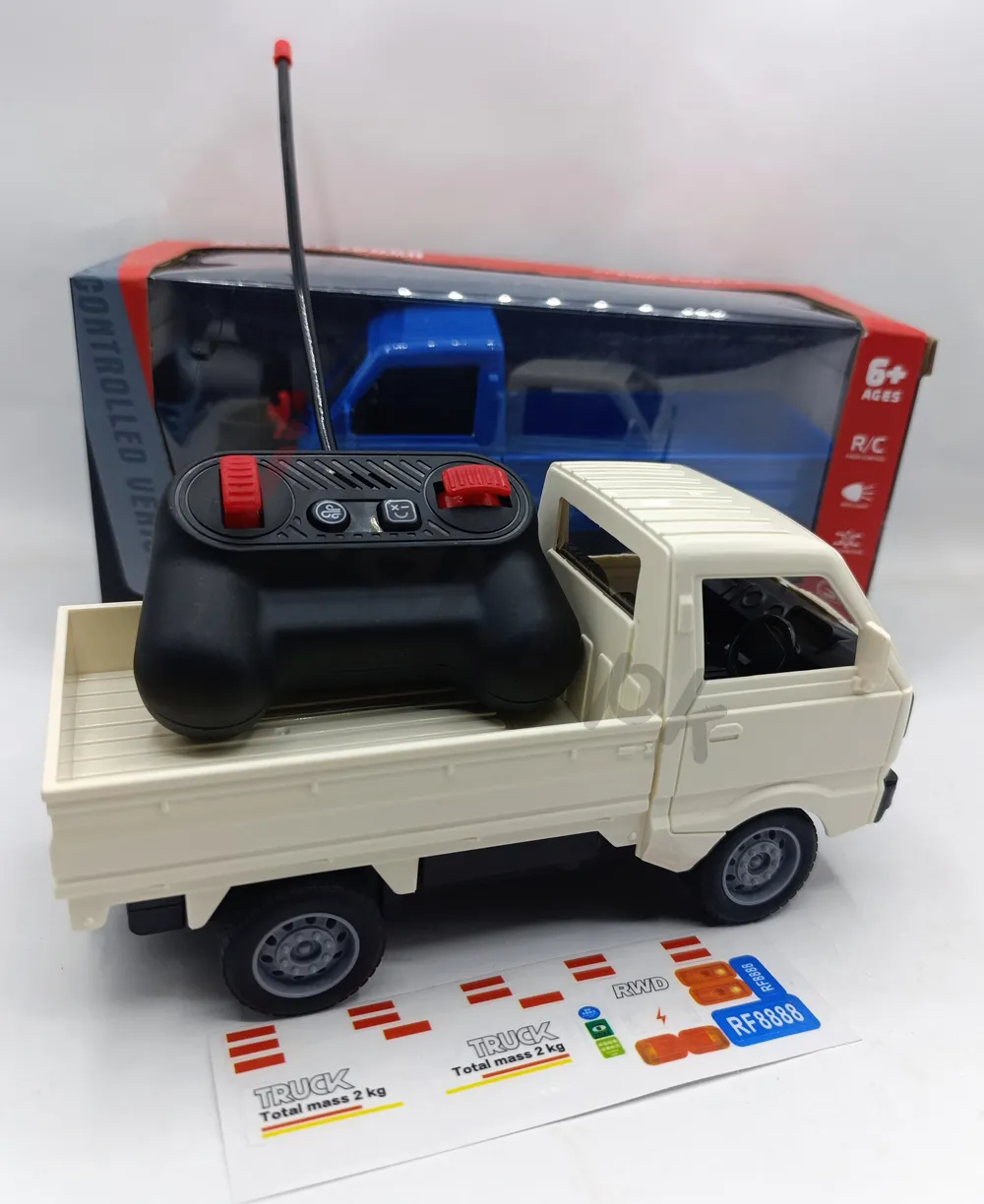 Rechargeable RC Pickup Truck with LED Lights & Smoke