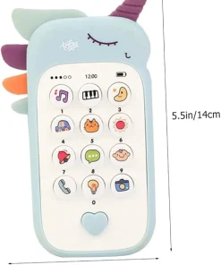 Unicorn Baby Silicone Learning Phone Toy with Music & Lights