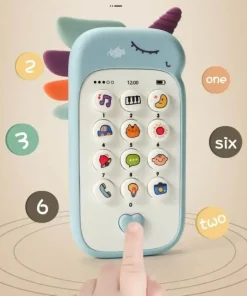 Unicorn Baby Silicone Learning Phone Toy with Music & Lights
